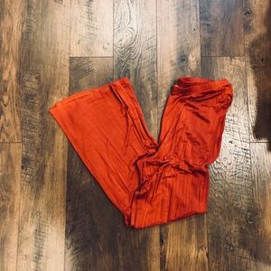 Burnt orange palazzo pants!